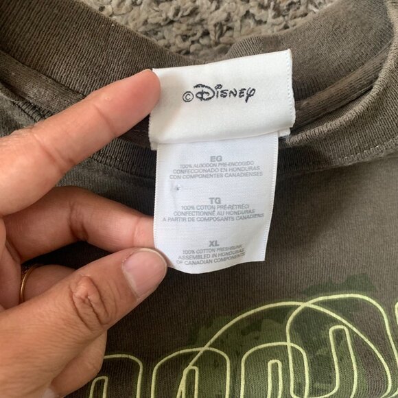 Vintage Disney Donald Duck Bike Graphic T-Shirt Kids XL Brown 100% Cotton - Picture 5 of 7